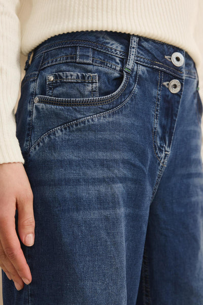 Jeans wide MID BLUE DENIM - Cecil