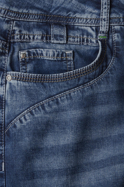 Jeans wide MID BLUE DENIM - Cecil