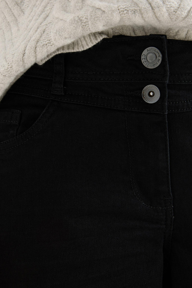 Jeans wide black denim - CECIL