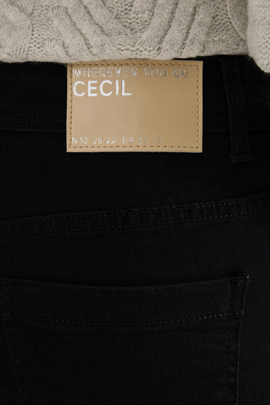 Jeans wide black denim - CECIL