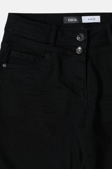 Jeans wide black denim - CECIL