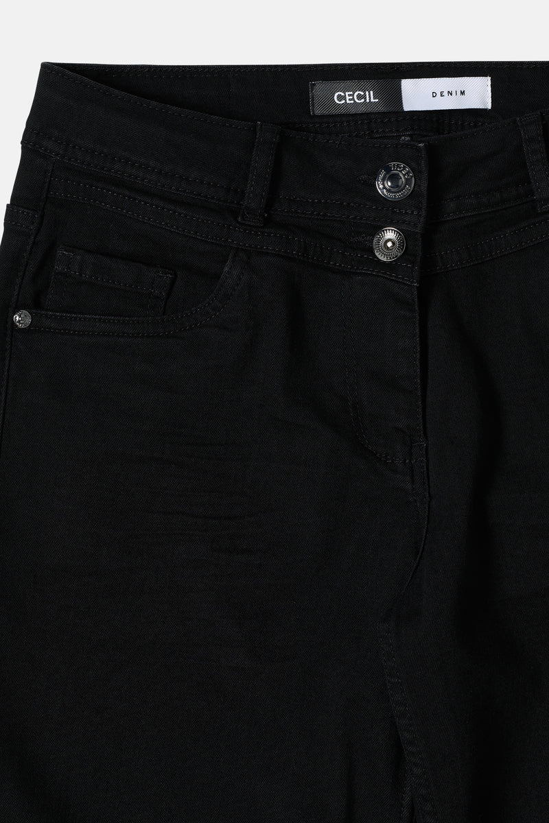 Jeans wide black denim - CECIL
