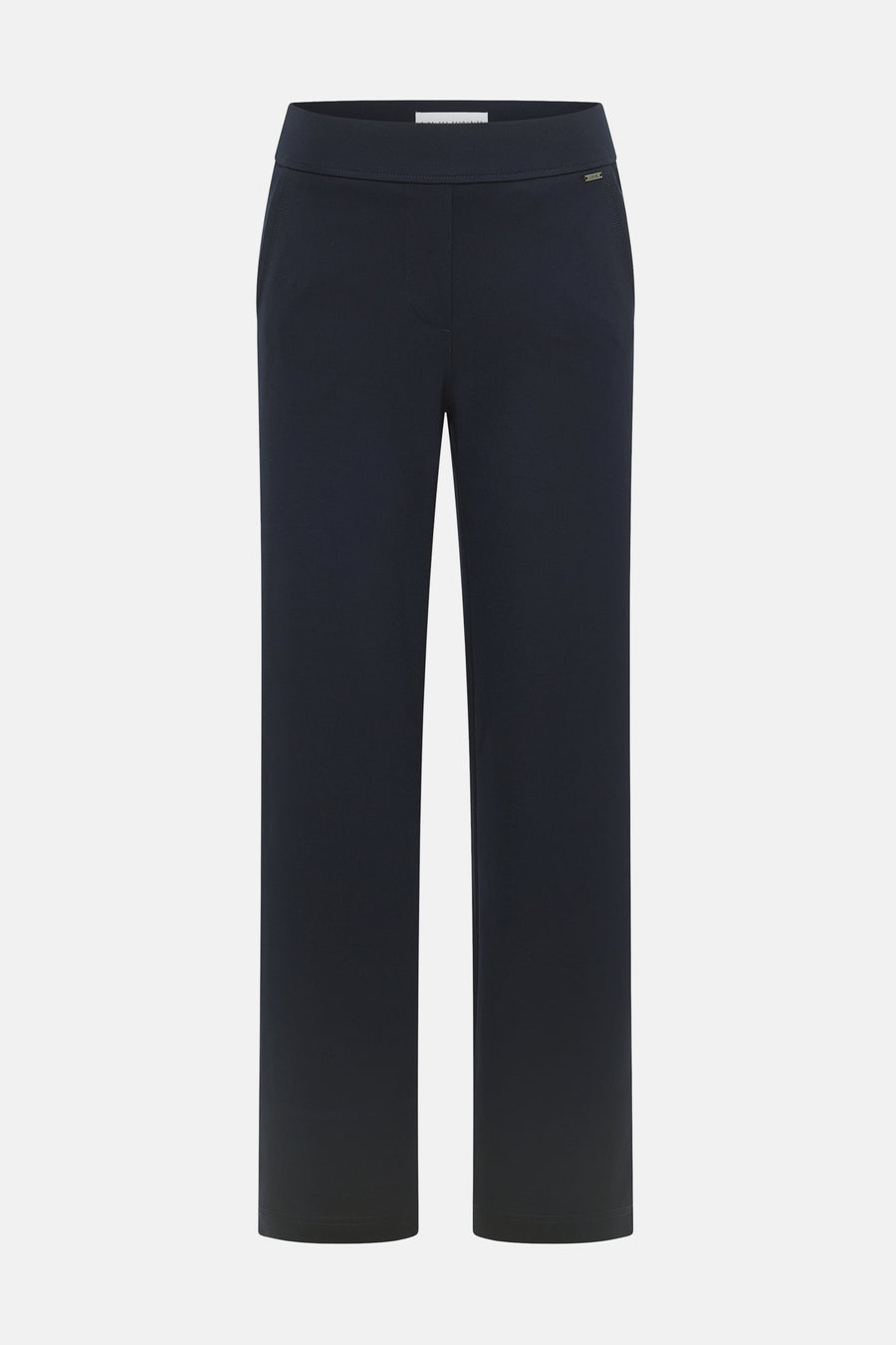 Pantalon de costume bleu par CECIL, coupe droite classique avec poches latérales discrètes sur fond uni.