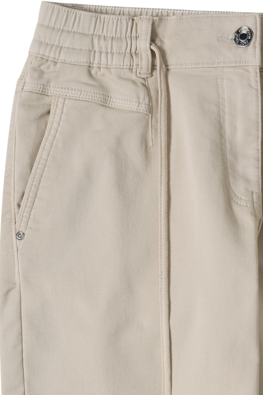Jogging beige de CECIL, avec une taille élastique et des poches latérales cousues.