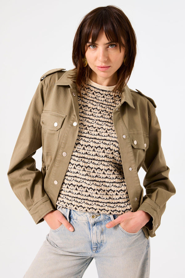 Veste courte KAHKI - GARCIA
