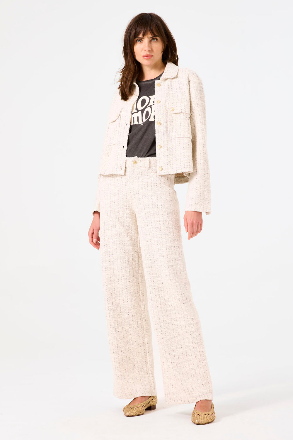 Pantalon de costume Écru - GARCIA