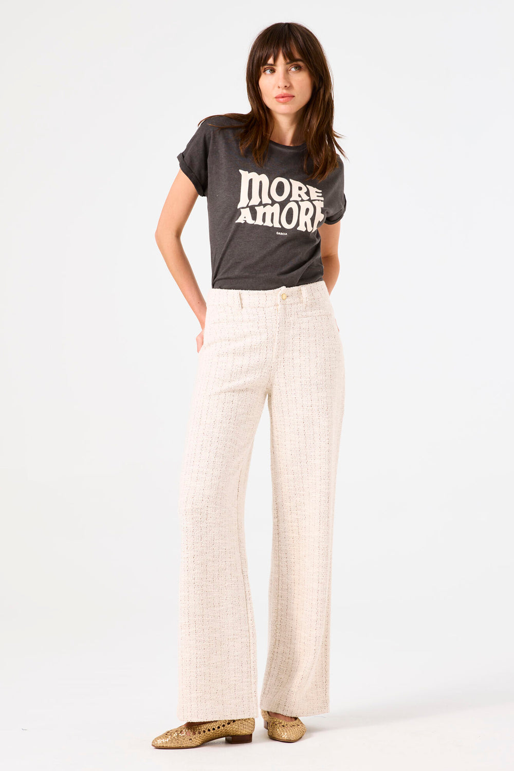 Pantalon de costume Écru - GARCIA