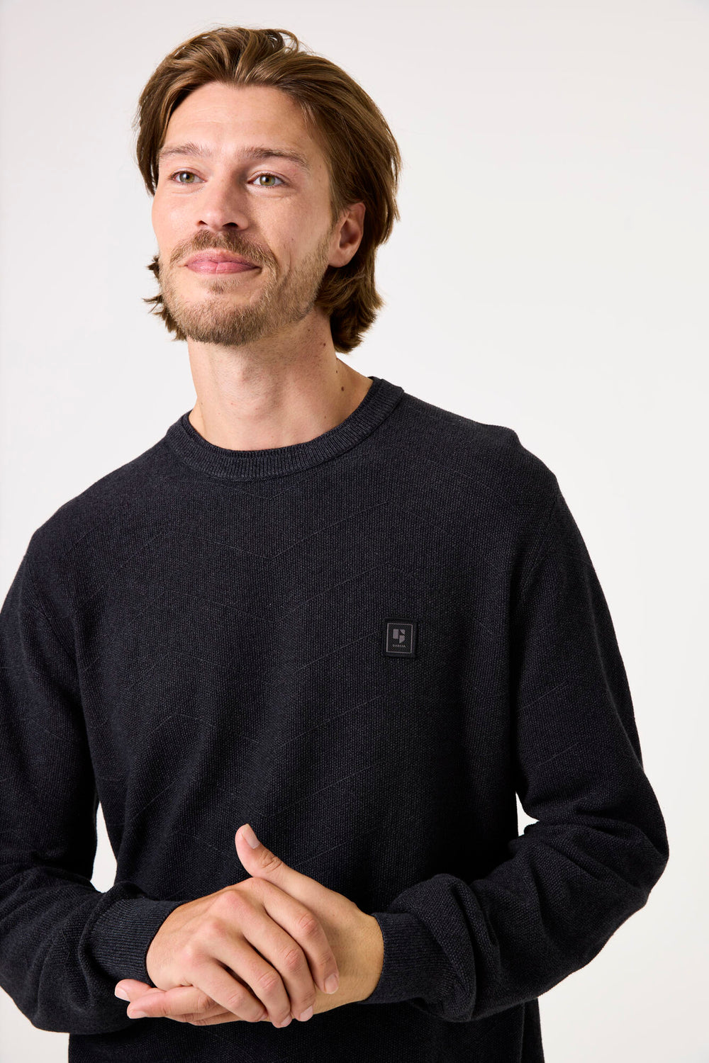Pull col V Gris - GARCIA