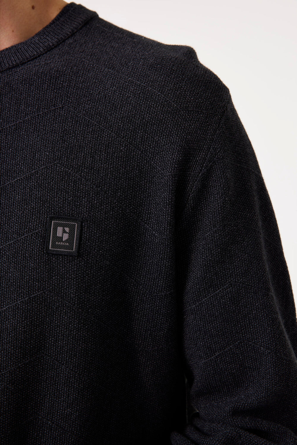Pull col V Gris - GARCIA