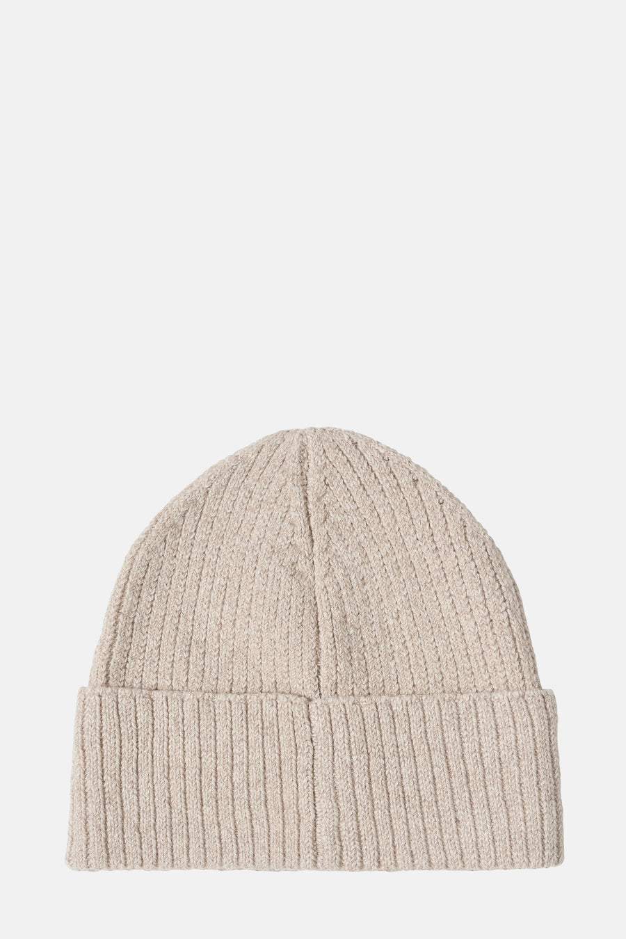 Beige gebreide muts van CECIL, met een geribbelde textuur en een eenvoudig ontwerp.