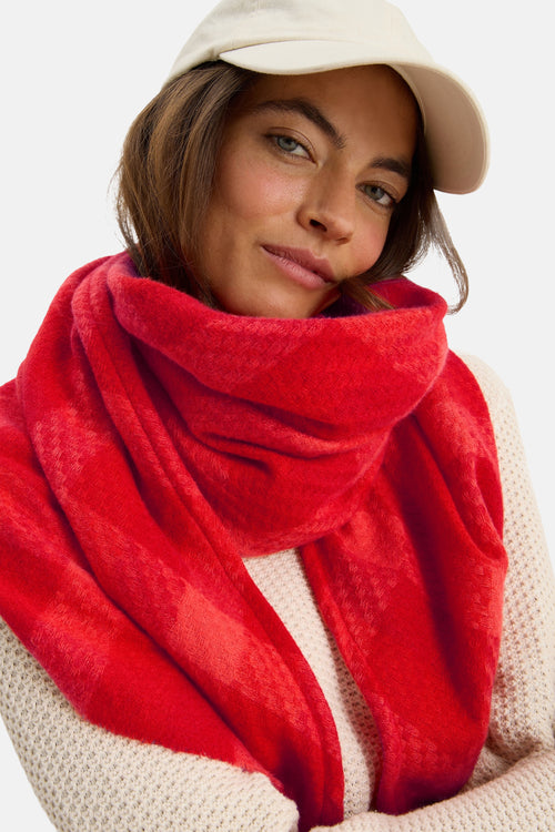 Wintersjaal rood - CECIL