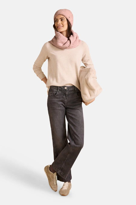 Wintersjaal roze - CECIL