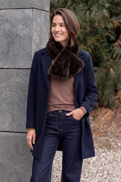 Wintersjaal bruin - CECIL
