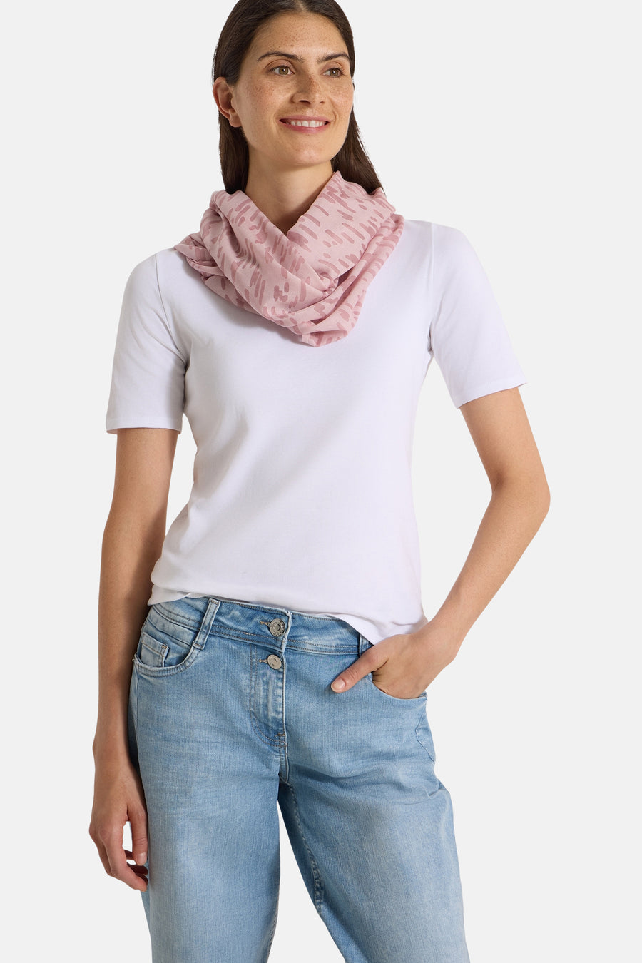 Zomersjaal roze - CECIL