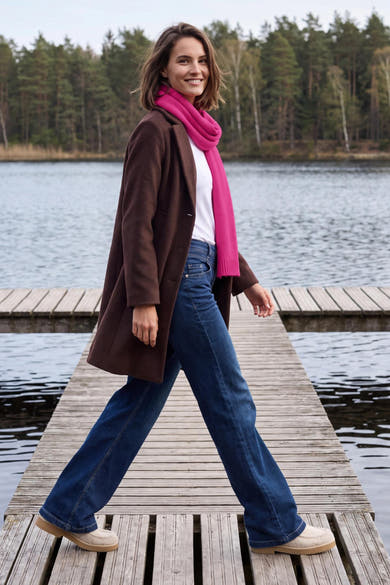 Wintersjaal roze - CECIL