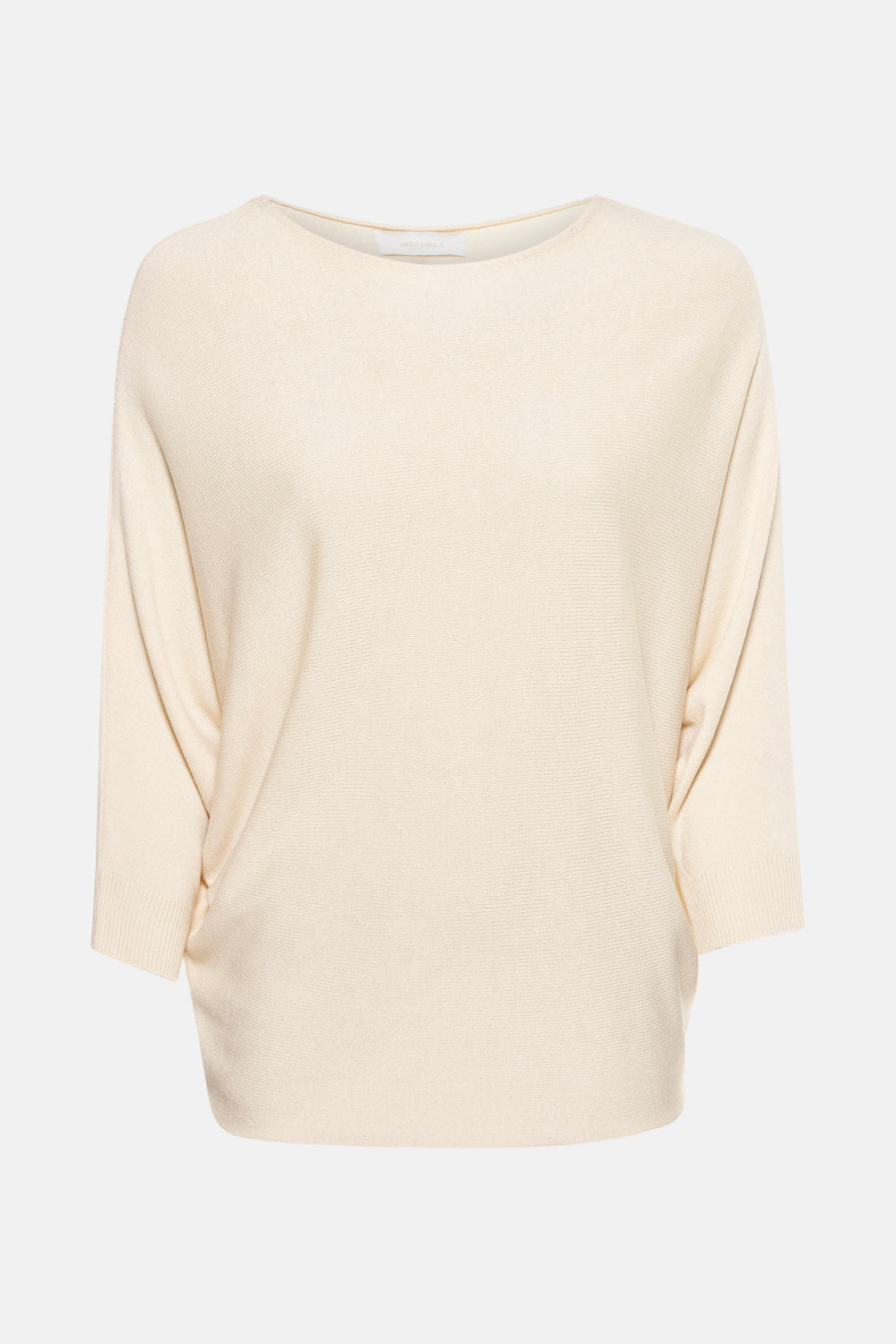 Pull met ronde hals - beige