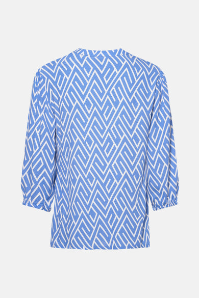 Blouse 3/4 Blauw - ZABAIONE
