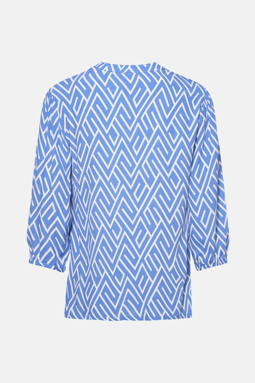 Blouse 3/4 Blauw - ZABAIONE