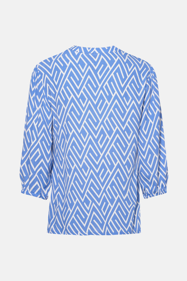 Blouse 3/4 Blauw - ZABAIONE