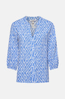 Blouse 3/4 Blauw - ZABAIONE