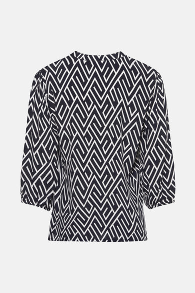 Blouse 3/4 Blauw - ZABAIONE
