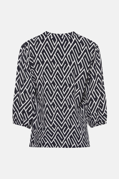 Blouse 3/4 Blauw - ZABAIONE