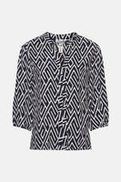 Blouse 3/4 Blauw - ZABAIONE
