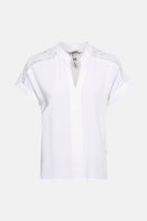 Blouse met korte mouwen - wit