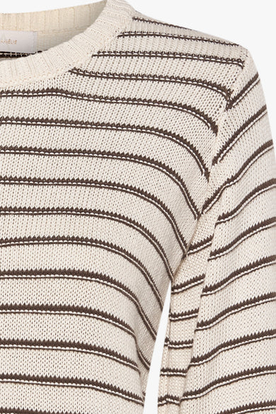 Pull met ronde hals - Beige