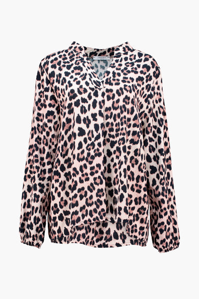 Blouse à manches longues - brun