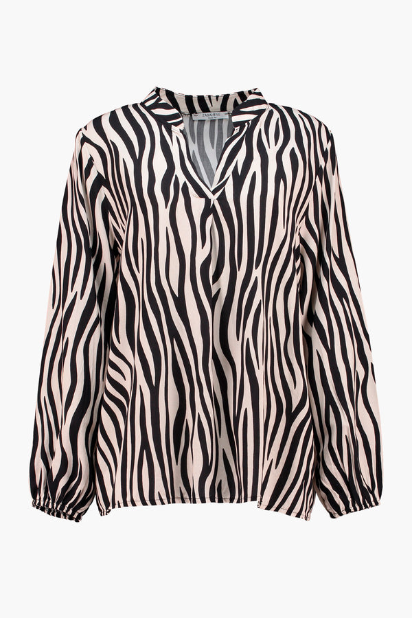 Blouse (lange mouwen) Bruin - ZABAIONE