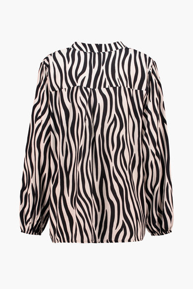 Blouse met lange mouwen - bruin