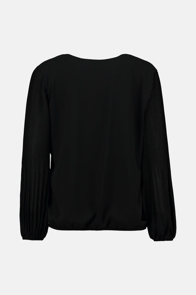 Blouse à manches longues - noir