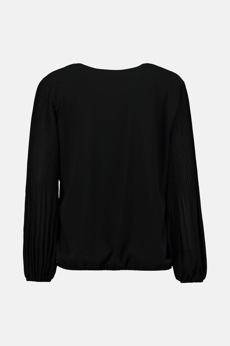 Blouse à manches longues - noir