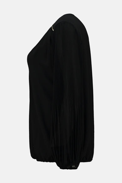 Blouse à manches longues - noir