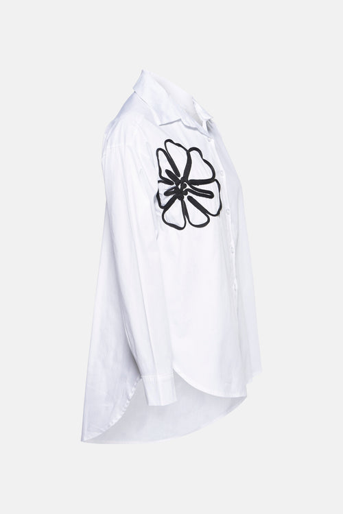 Chemise à manches longues - blanc
