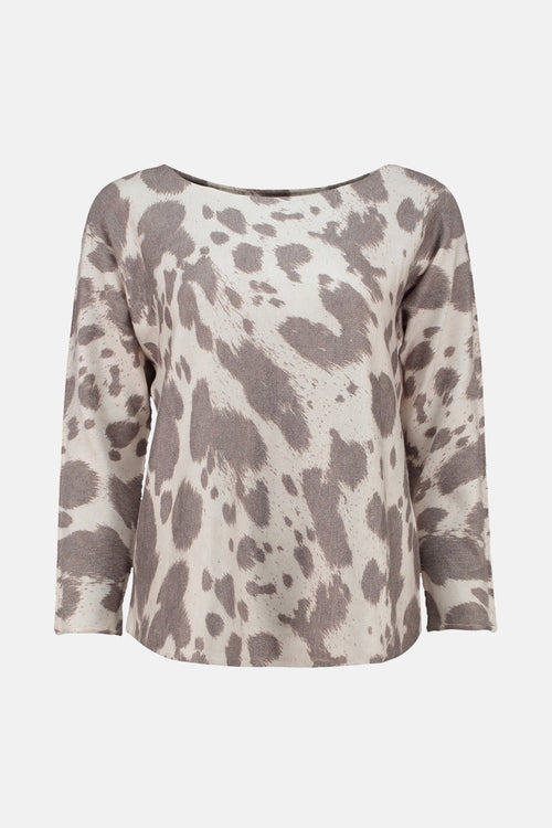 Pull col rond multicolore - ZABAIONE