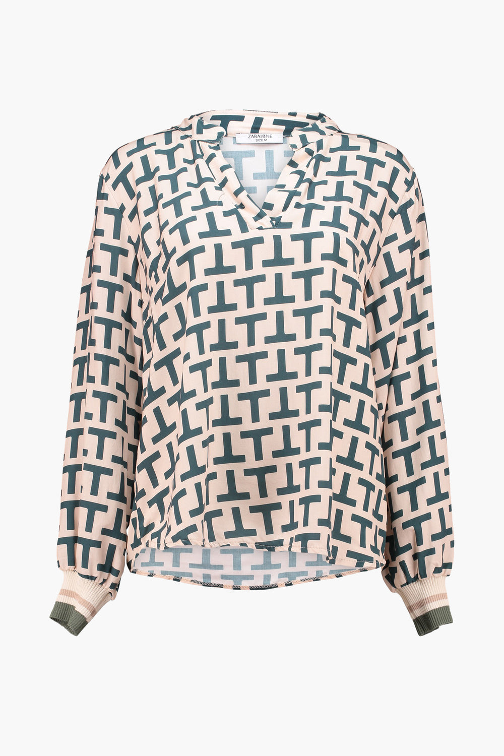 Blouse (lange mouwen) Groen - ZABAIONE