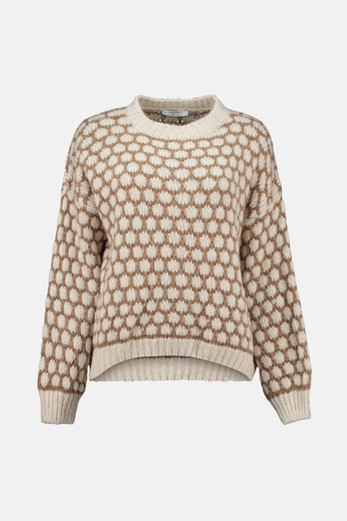 Pull col rond multicolore - ZABAIONE