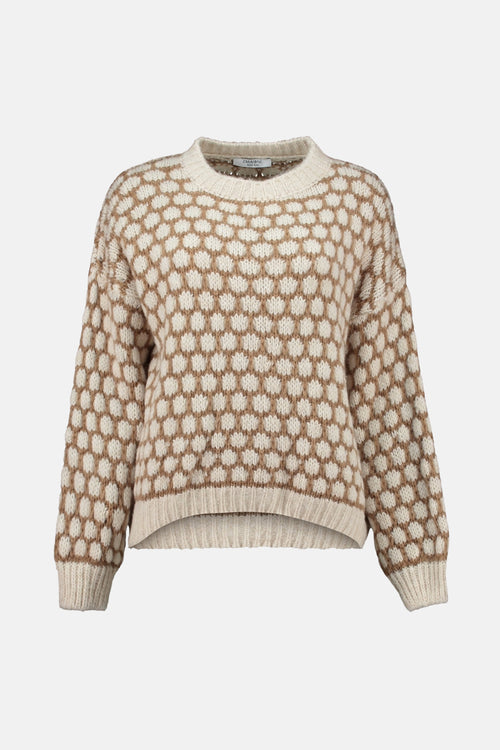 Pull col rond multicolore - ZABAIONE