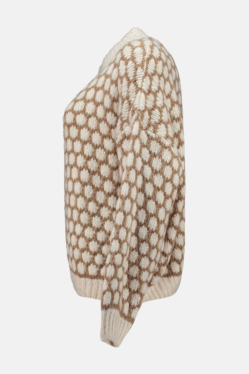 Pull met ronde hals - multicolor