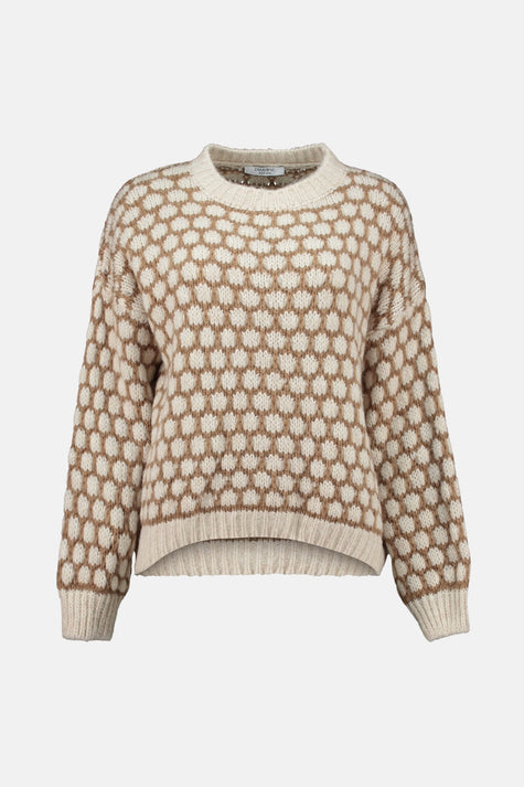 Pull col rond multicolore - ZABAIONE