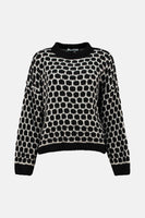 Trui met ronde hals multicolor - ZABAIONE