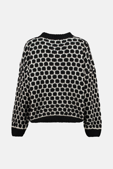 Pull met ronde hals - Zwart