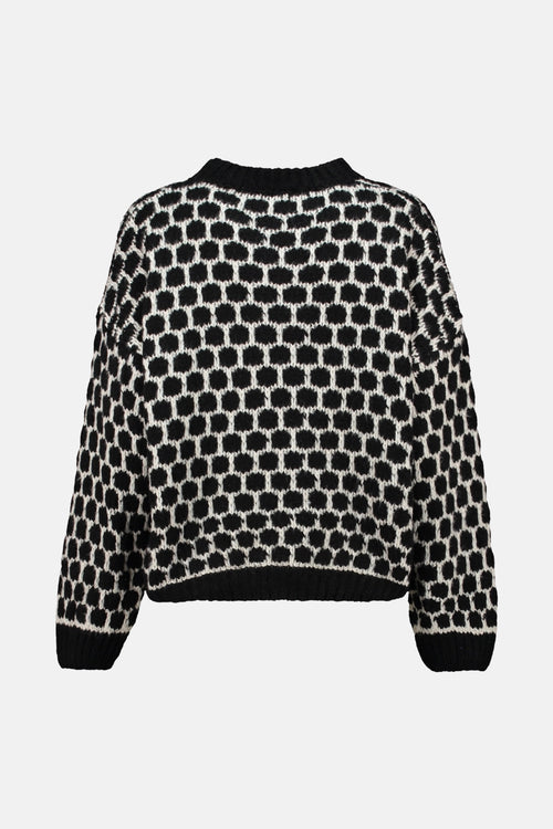 Pull met ronde hals - Zwart