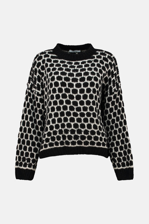 Pull met ronde hals - Zwart