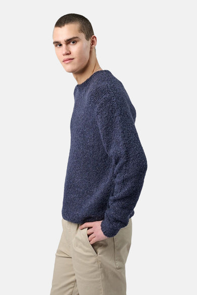 Pull à col rond - bleu