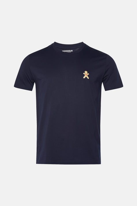 T-shirt met korte mouwen - blauw