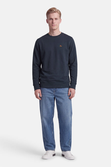 Sweater O-hals - blauw