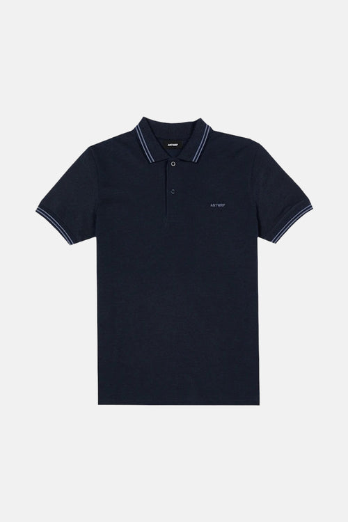 Heren tops polo korte mouw Bleu - ANTWRP